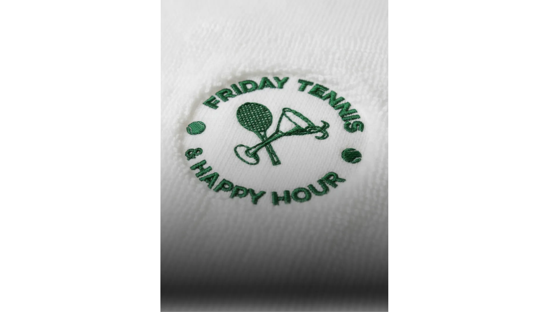 Flat stitch embroidery method