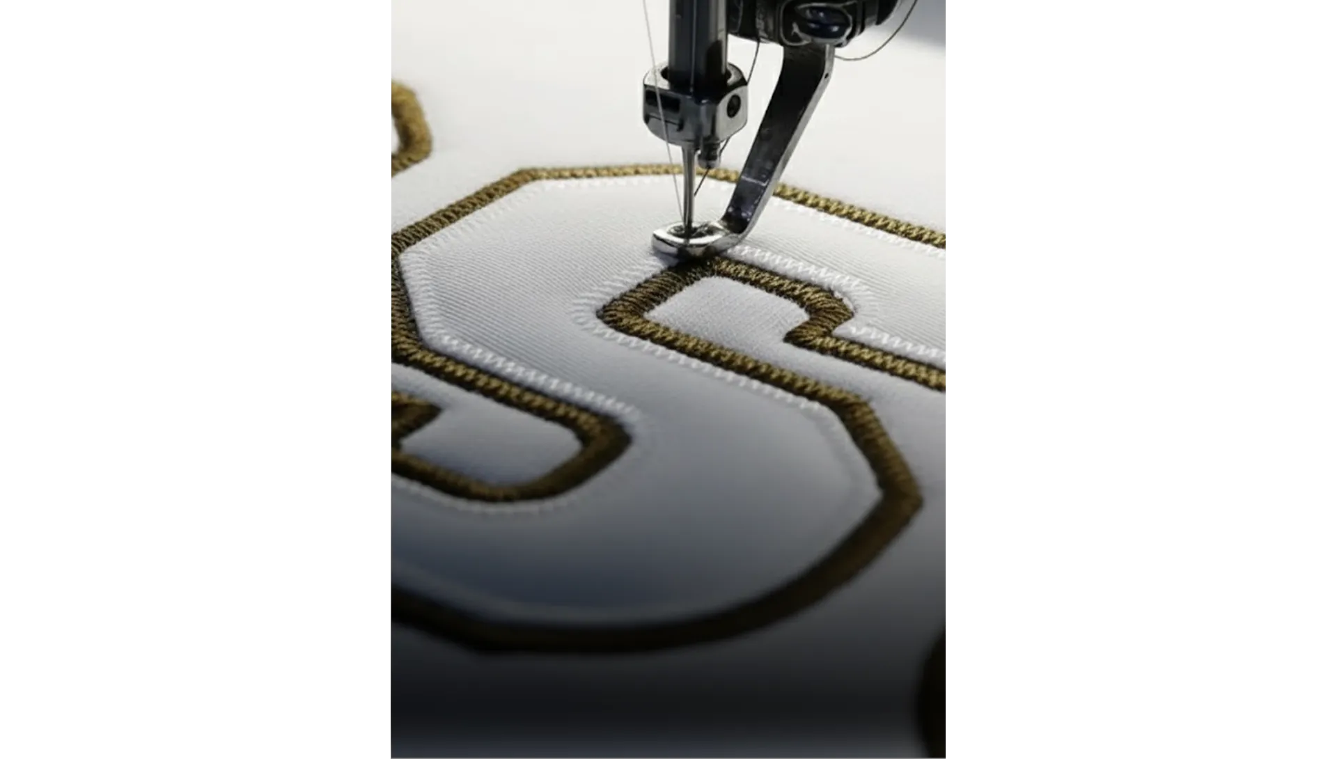 Applique twill embroidery method