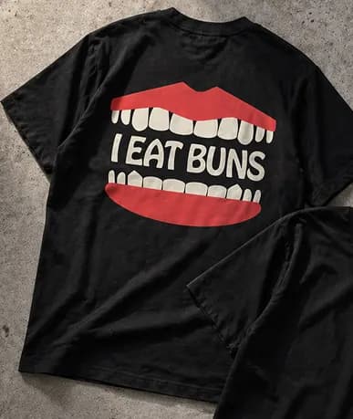 Eat Buns restaurant custom printed shirts