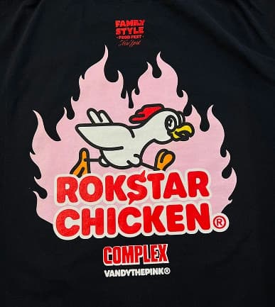 Rockstar Chicken branded restaurant apparel