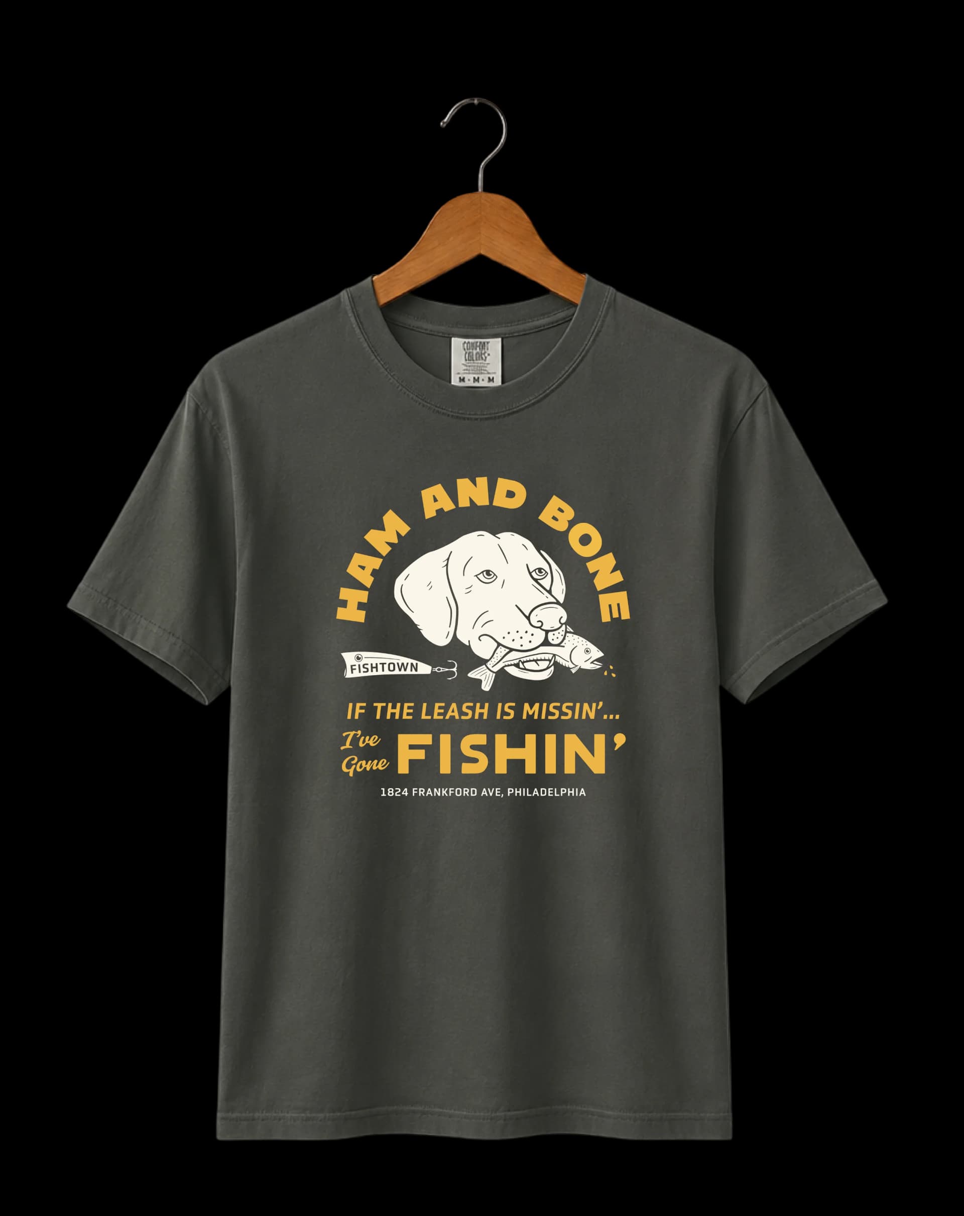 Ham & Bone screen-printed restaurant T-shirt