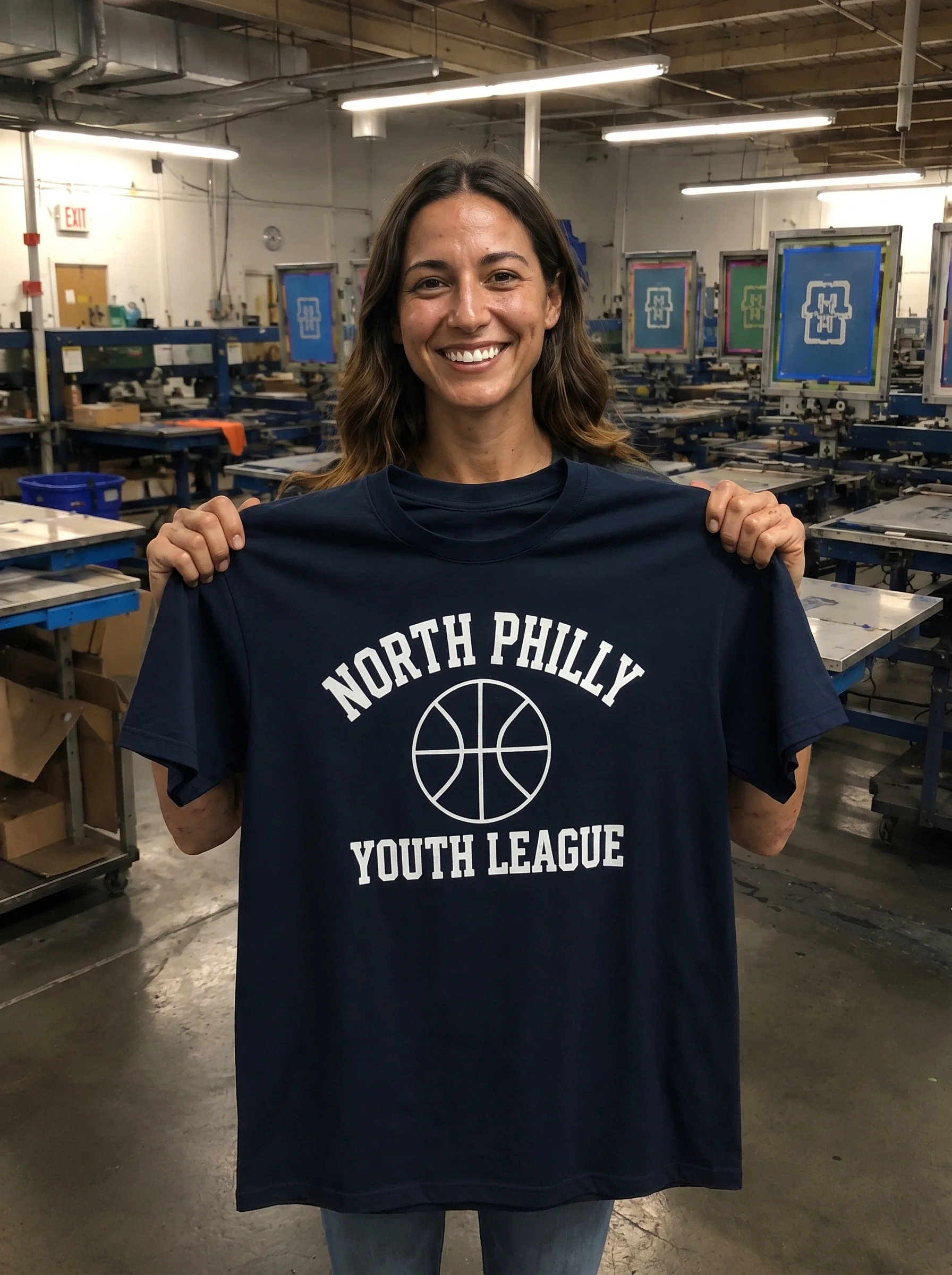 North Philly Youth League custom basketball shirt