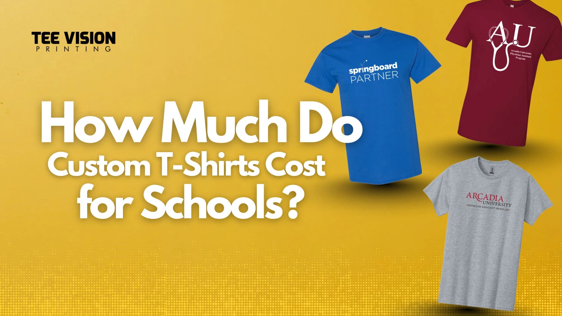 Custom T-Shirt Pricing for Schools: The Actual Real Cost